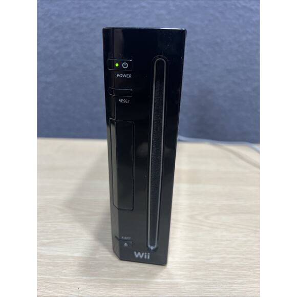 Nintendo Wii Black Console RVL-101 Bundle W/ Games Controller, Sensor Cords - Picture 4 of 11